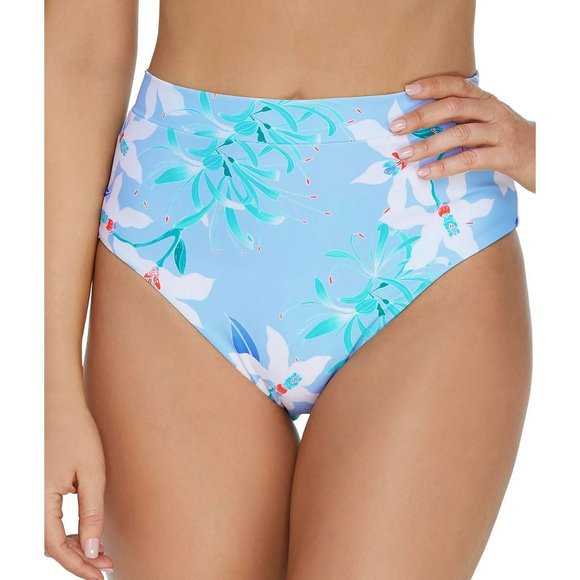 Raisins Other - Raisins Juniors Printed Summer Bloom High-Waist Tropics Bikini Bottom